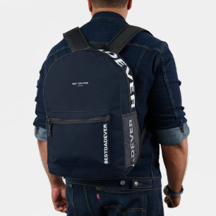 Der Geburtstag des modernen Vaters Vater Dark Navy Bedruckter Rucksack