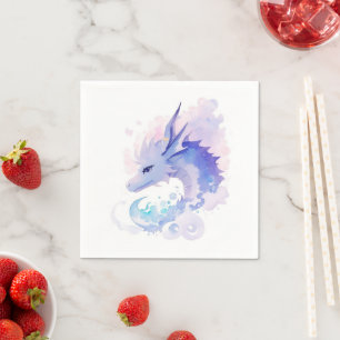 Der Geburtstag des verzauberten Drachen Serviette