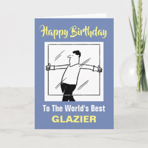 Der Geburtstag des Wortes ist das beste Glazier Ha Karte