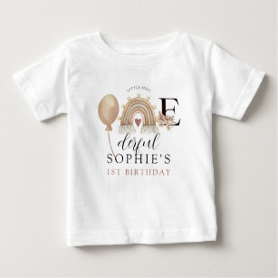 Der Geburtstag eines erbarmungslosen Regenbogenmäd Baby T-shirt