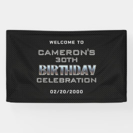 Der Geburtstag eines männlichen Jungen Banner