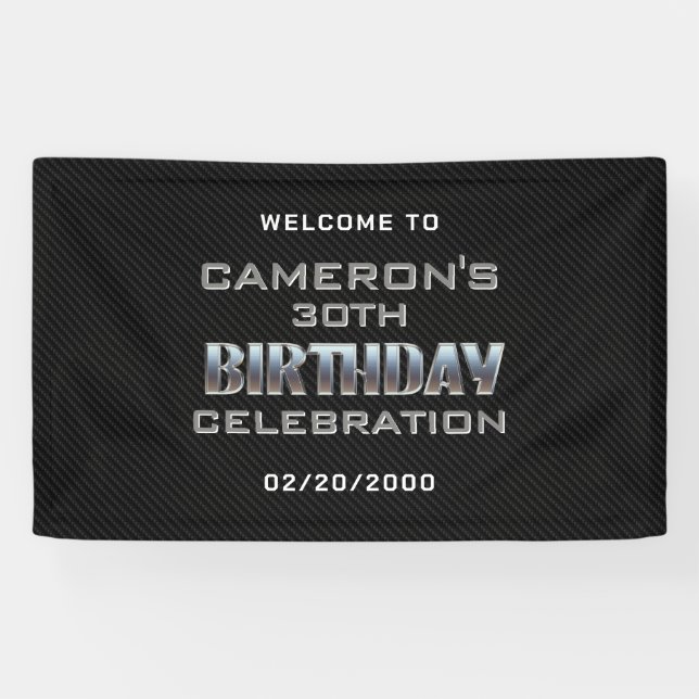 Der Geburtstag eines männlichen Jungen Banner (Horizontal)