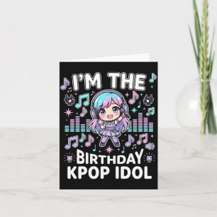 Der Geburtstag Kpop Idol Chibi Girls K Pop Thema Karte