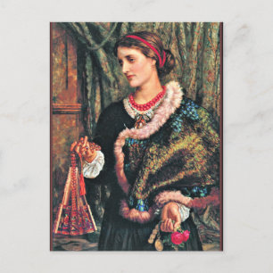 Der Geburtstag, Vintage Kunstmalerei Postkarte