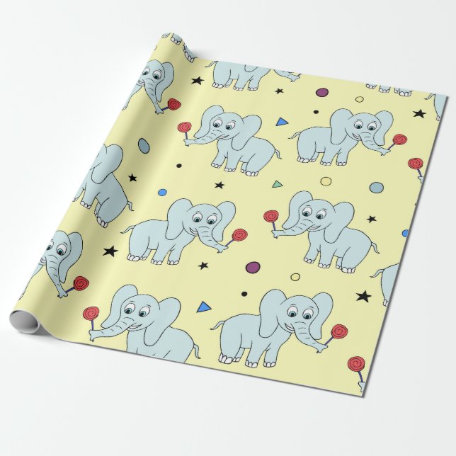 Der Geburtstag von Custom Fun Kid Geschenkpapier (Ungerollt)