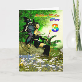 Der Geburtstag wünscht sich ein 3. Lebensjahr eine Karte