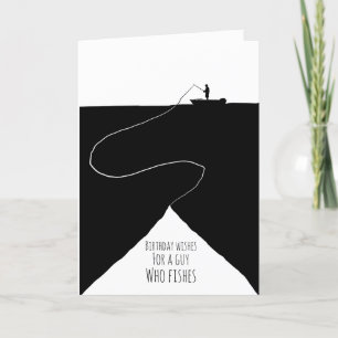 Der Geburtstag wünscht sich einen Mann, der eine F Dankeskarte