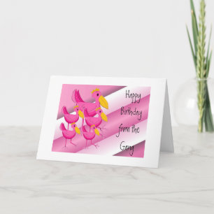 Der Geburtstag wünscht sich von der Gang Karte