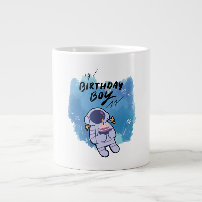 Der Geburtstags-Astronaut Jumbo-Tasse (Vorderseite)