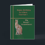 Der Geburtstags-Karte des Großenkels mit Ocelot Karte<br><div class="desc">Diese digitale Malerei eines Ocelot basiert auf einer Fotografie,  die am Büffel,  New- YorkZoo genommen wird.</div>