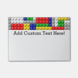 Der Geburtstags-Party des Gebäude-Block-Jungen Post-it Klebezettel