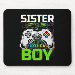 Der Geburtstagskind spielt Videospiele-Geschenke Mousepad