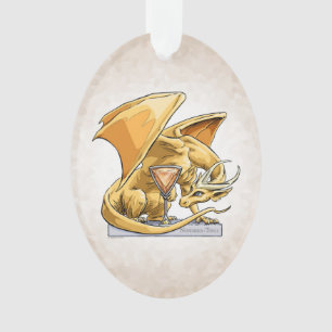 Der Geburtsteinzeitdrache im November: Topaz-Ornam Ornament