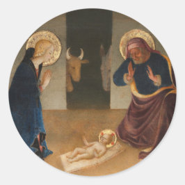 Der Geburtsurlaub Runder Aufkleber