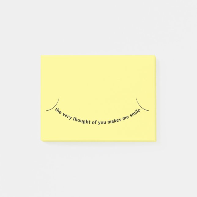 Der Gedanke von Ihnen Post-It Klebezettel (Vorderseite)