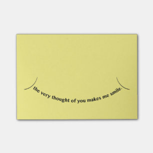 Der Gedanke von Ihnen Post-It Klebezettel