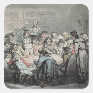 Der Gefahrenzimmer Quadratischer Aufkleber