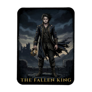 Der gefallene König Gothic Dark Fantasy Design Magnet