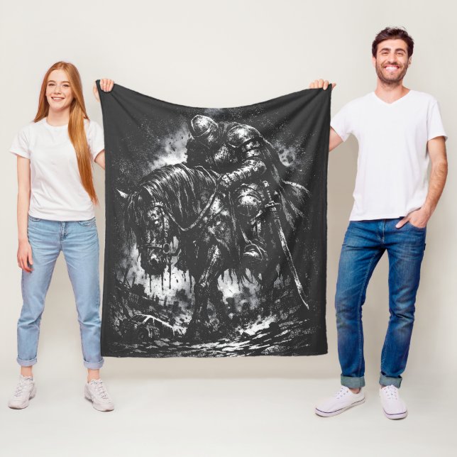 Der gefallene Ritter von BurnsInHell Fleecedecke (Beispiel)