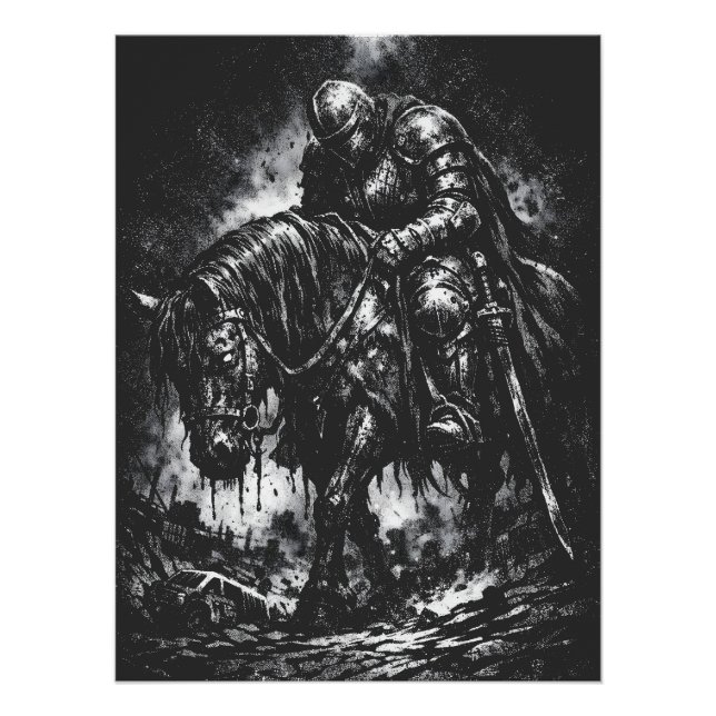 Der gefallene Ritter von BurnsInHell Poster (Vorderseite)
