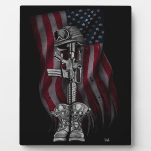 Der gefallene Soldat Staffelei Fotoplatte