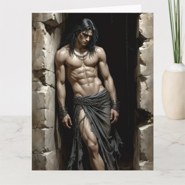 Der gefangene Gladiator Karte (Vorderseite)