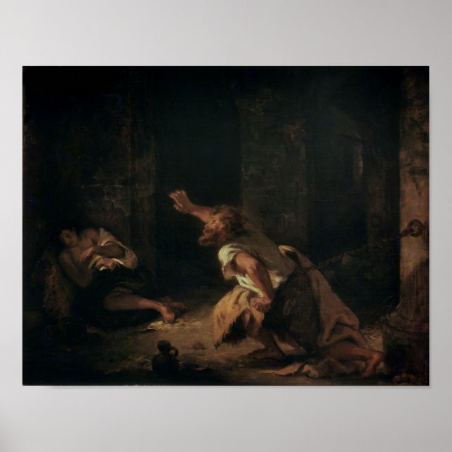 Der Gefangene von Chillon, 1834 Poster (Vorne)