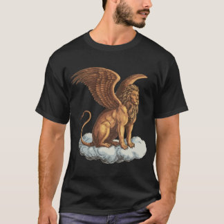 Der geflügelte Löwe ist ein mythisches Wesen. T-Shirt