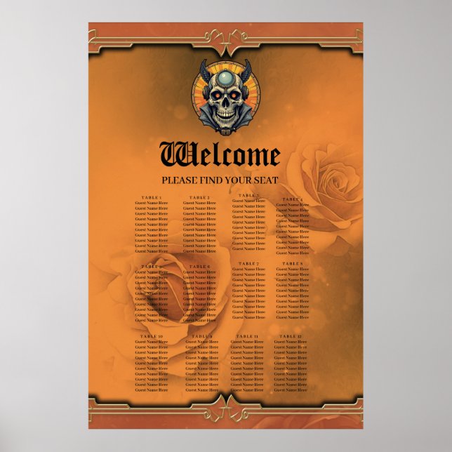 Der geflügelte Schädel. Poster (Vorne)