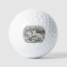 Der geflüsterte Done Fuchs Sketch Golfball