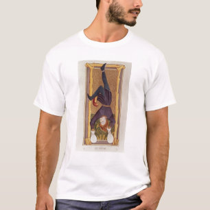 Der gehangene Mann, Tarotkarte, französisch T-Shirt