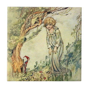 „Der geheime Garten“ Feen-Kunst von Charles Robins Fliese