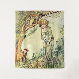 „Der geheime Garten“ Feen-Kunst von Charles Robins Wandteppich