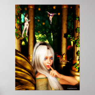 Der geheime Märchentempel im Wald Poster