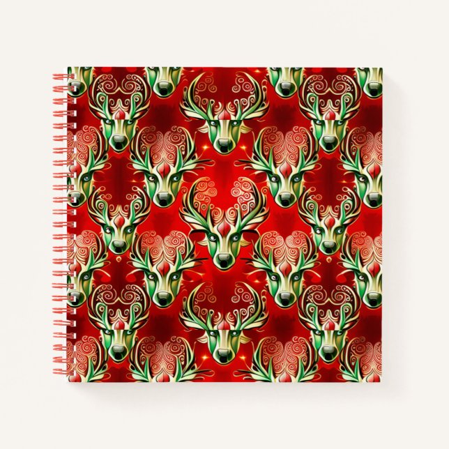 Der geheime Rentier des Weihnachtsmannes Notizbuch (Vorderseite)