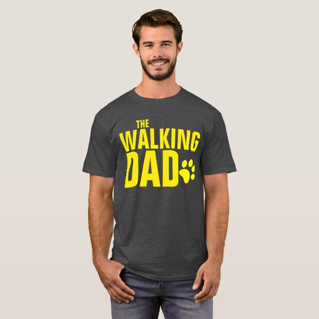 Der gehende HundeVater T-Shirt (Vorne ganz)