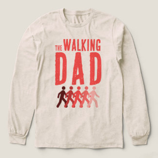 Der gehende Vater in Korallenrot Tri-Blend Shirt