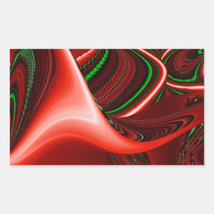 Der Geist der Liebe und Hoffnung Abstract 3D Rainb Rechteckiger Aufkleber