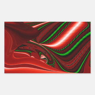 Der Geist der Liebe und Hoffnung Abstract 3D Rainb Rechteckiger Aufkleber