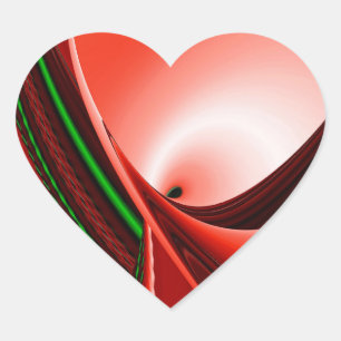 Der Geist der Liebe und Hoffnung Abstrakte 3D Rain Herz-Aufkleber