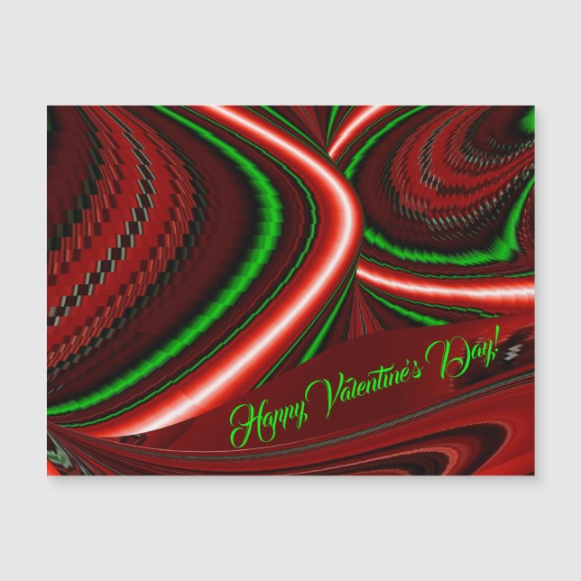 Der Geist der Liebe und Hoffnung Abstrakte 3D Rain Magnetkarte (Vorderseite)