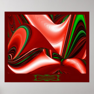 Der Geist der Liebe und Hoffnung Abstrakte 3D Rain Poster