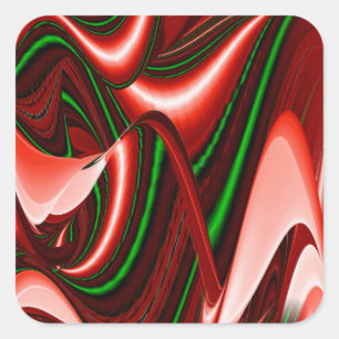 Der Geist der Liebe und Hoffnung Abstrakte 3D Rain Quadratischer Aufkleber