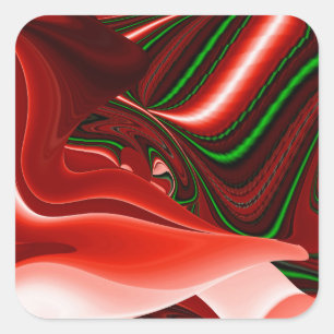 Der Geist der Liebe und Hoffnung Abstrakte 3D Rain Quadratischer Aufkleber