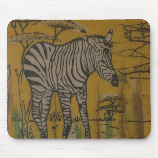 Der Geist der Serengeti: Zebra Weiden im Mara Mousepad (Vorne)