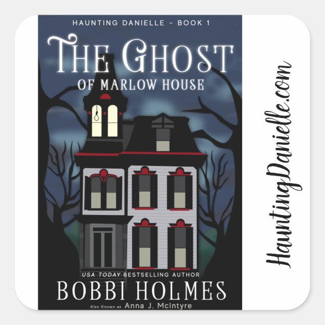 Der Geist der Sicker des Marlow House Quadratischer Aufkleber (Vorderseite)