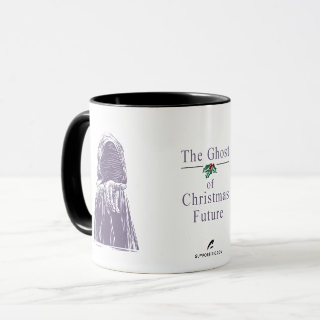 Der Geist der Weihnachts-Zukunft-Kaffee-Tasse Tasse (Vorderseite Links)