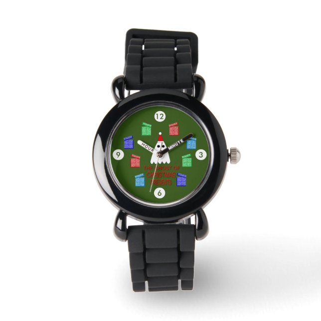 Der Geist der Weihnachtsgeschenke lustig Armbanduhr (Vorderseite)