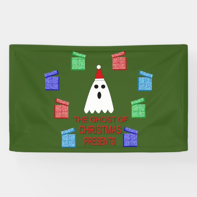 Der Geist der Weihnachtsgeschenke lustig Banner (Horizontal)