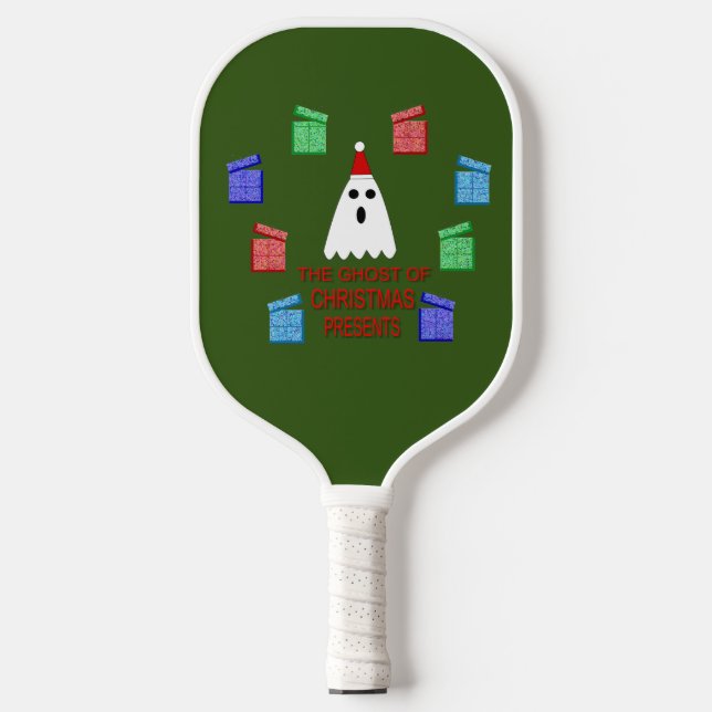 Der Geist der Weihnachtsgeschenke lustig doppelsei Pickleball Schläger (Vorderseite)